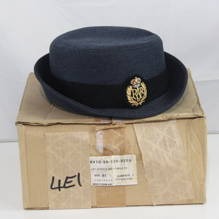 NEW British RAF Womens Dress Hat Genuine Surplus Peak Cap 61cm (4415)