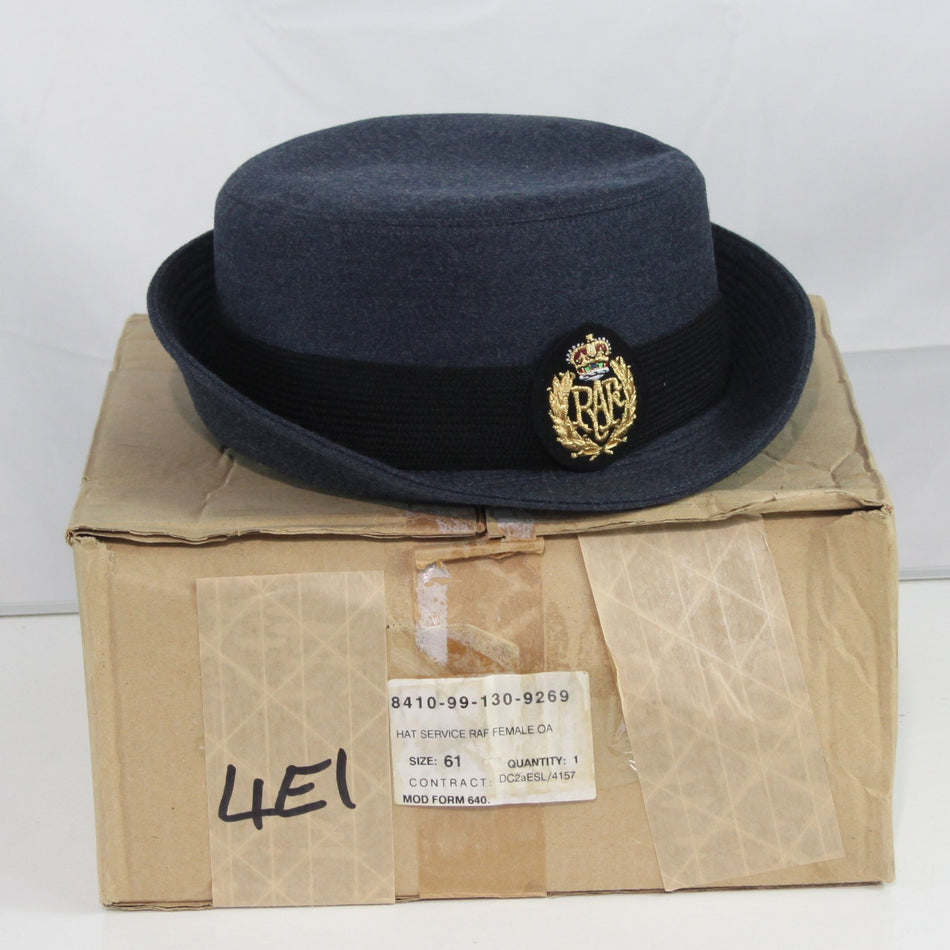 NEW British RAF Womens Dress Hat Genuine Surplus Peak Cap 61cm (4415)