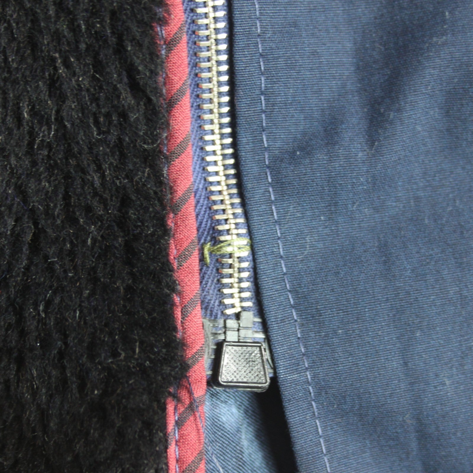 Genuine Surplus Bulgarian Army Faux Fur Lined Parka Canvas Military Navy (4028)
