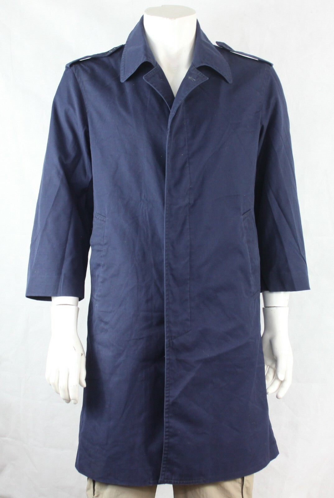 Genuine Surplus French Army Raincoat Mac overcoat 33" Chest Short (617)