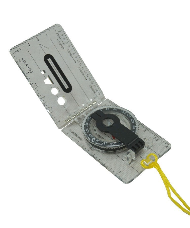 Kombat Sighting Compass Folding with Magnifier and Ruler Cadet DofE Walking Hiki
