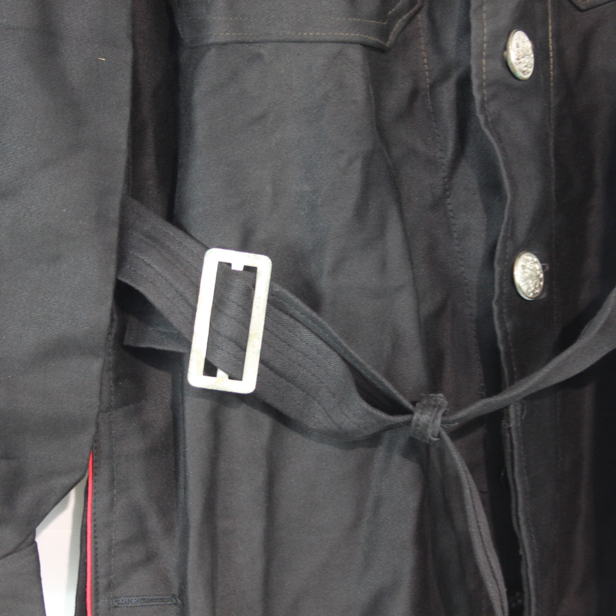 Vintage Dutch Coverall Black 40-42" Chest Genuine Surplus Belted (4169)