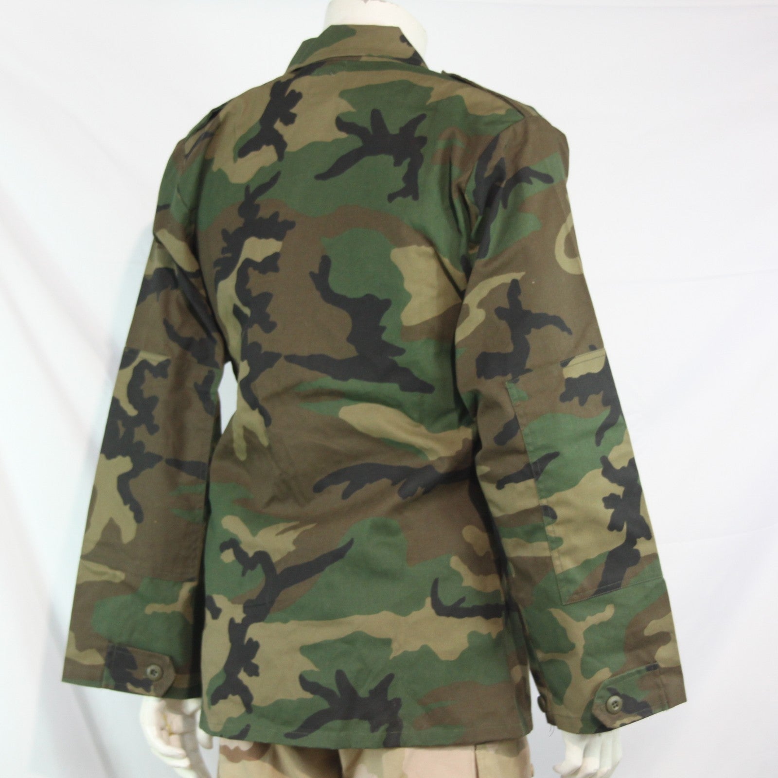 Truspec Military Style Camo BDU Shirt Woodland Camouflage Small Long (4144)