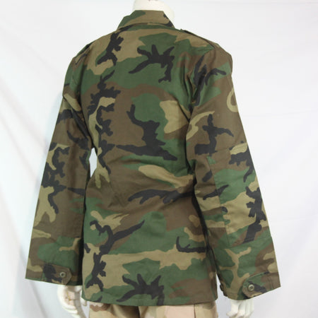 Truspec Military Style Camo BDU Shirt Woodland Camouflage Small Long (4144)