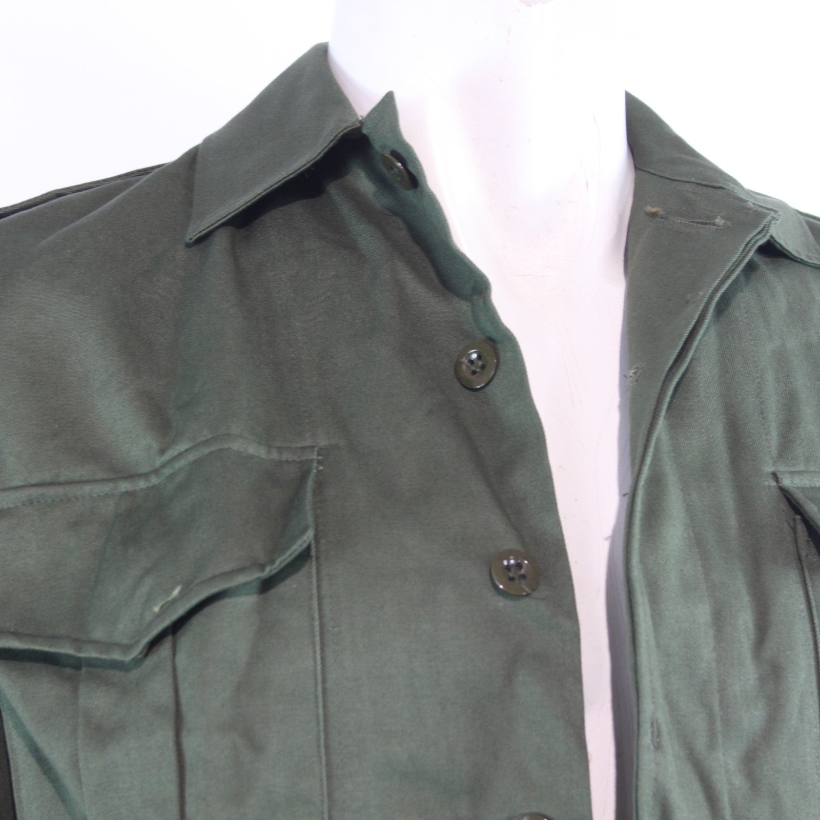Genuine Surplus Belgian Army Working Dress Shirt Olive (4263)