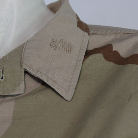 Genuine Surplus US Army TriColor Desert Camo Shirt Repaired 37-41" (3617)