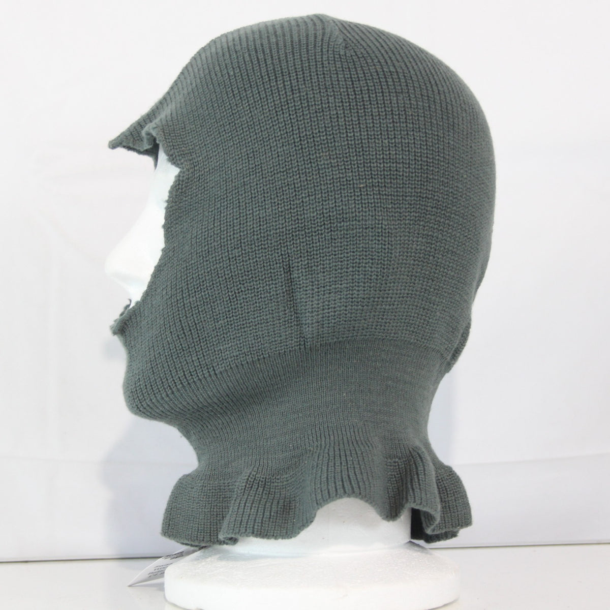 Genuine Surplus Swiss Military Balaclava Wool Mix Grey Knitted Shorter Style