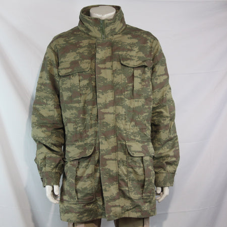 Genuine Surplus Turkish Army Camo Parka Fleece Lined Jacket 40-42" (3767)