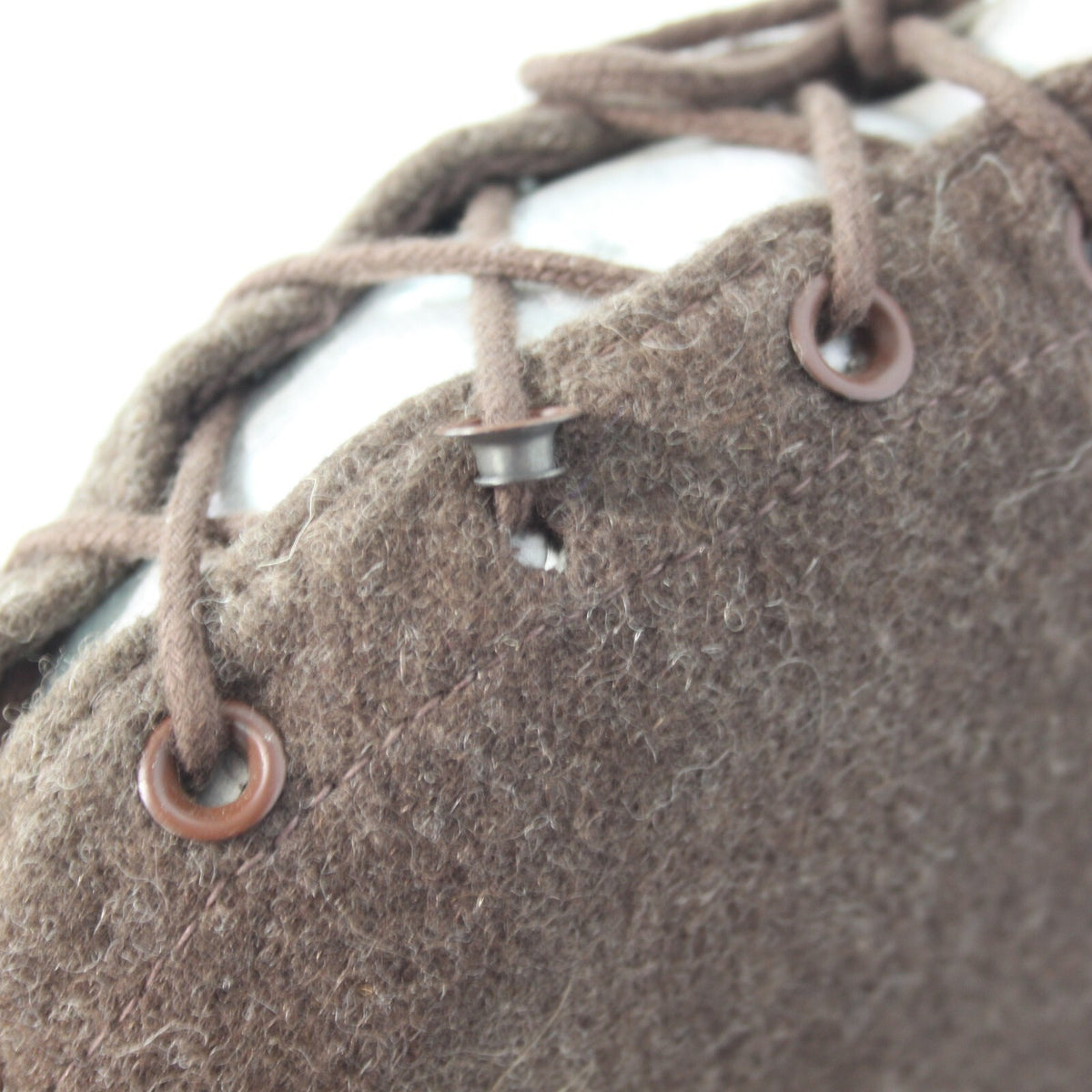 Genuine Surplus Romanian Army Metal Water Bottle with Wool Cover Laces 3234