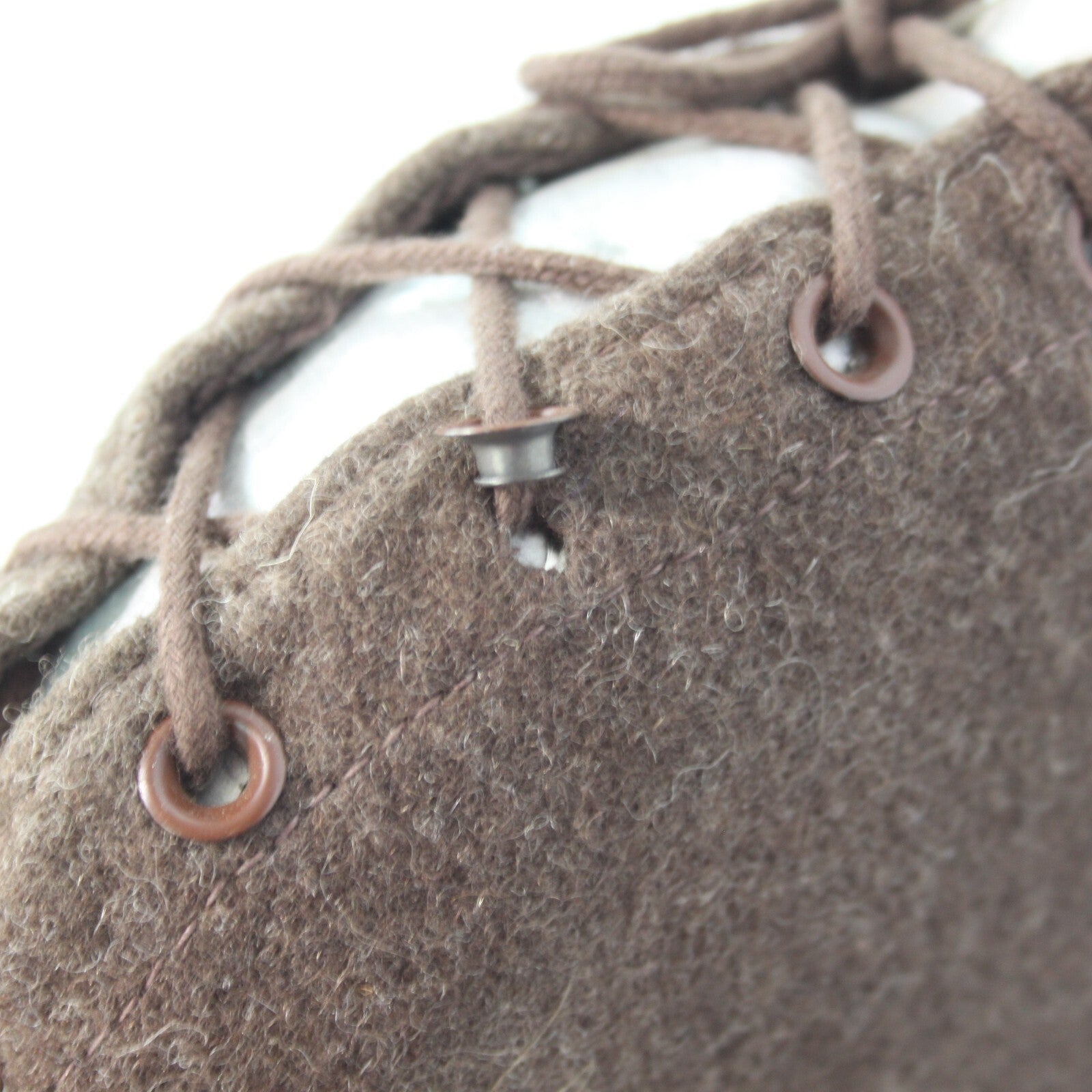 Genuine Surplus Romanian Army Metal Water Bottle with Wool Cover Laces 3234