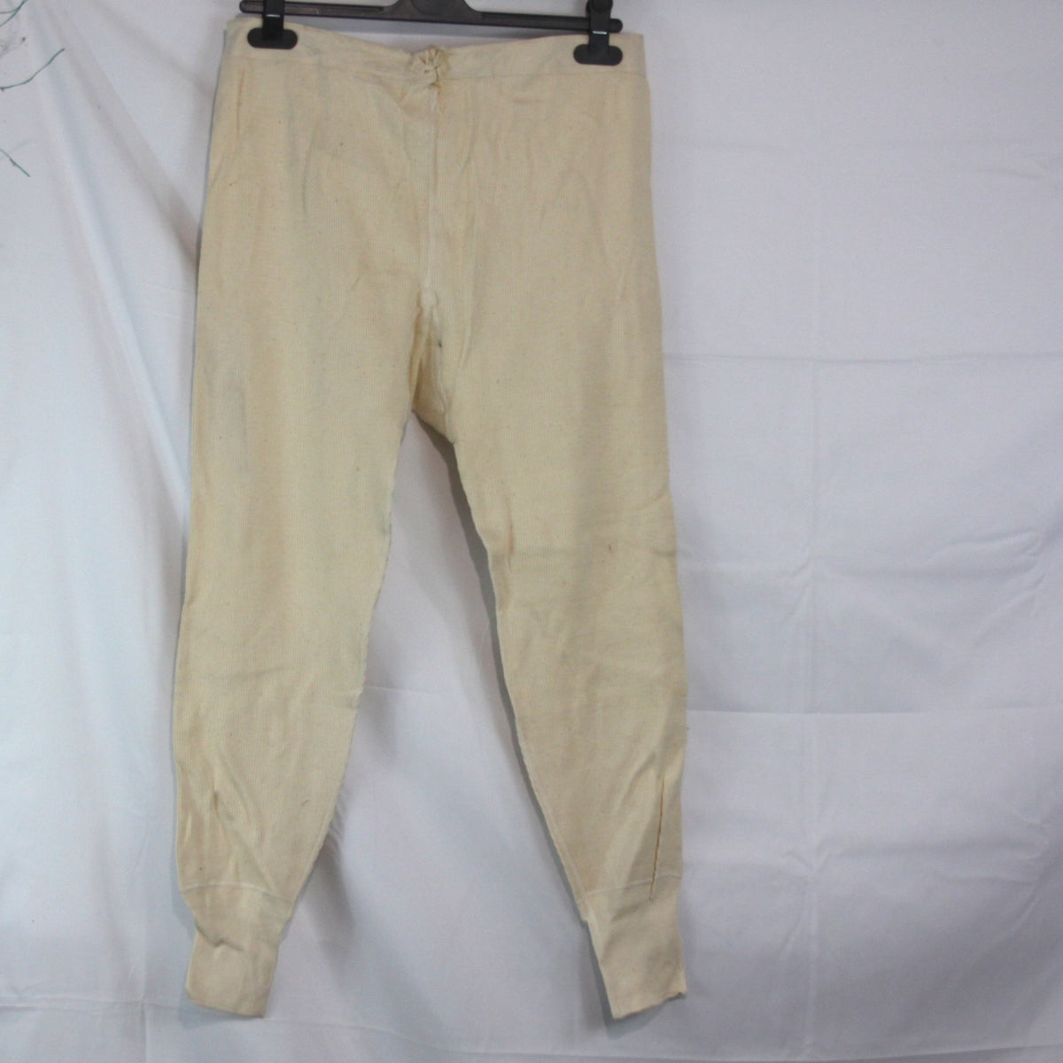 Swedish Army Vintage White Lace Up Long Johns Genuine Surplus Thermal 34" (3831)