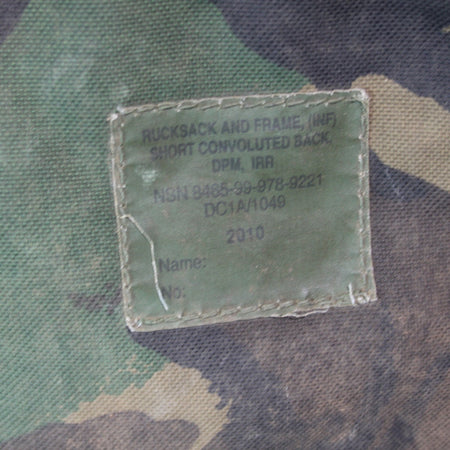 Genuine Surplus British Army Short Back Convoluted Bergen Rucksack DPM (3760)