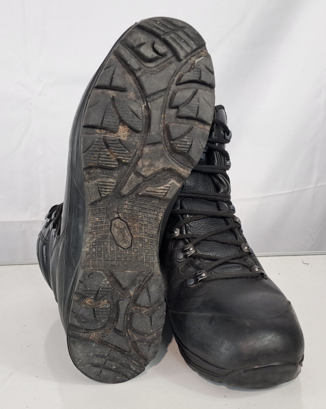 Genuine Surplus Haix Army Commander Black Gore-tex Lined Boots Leather Grade1