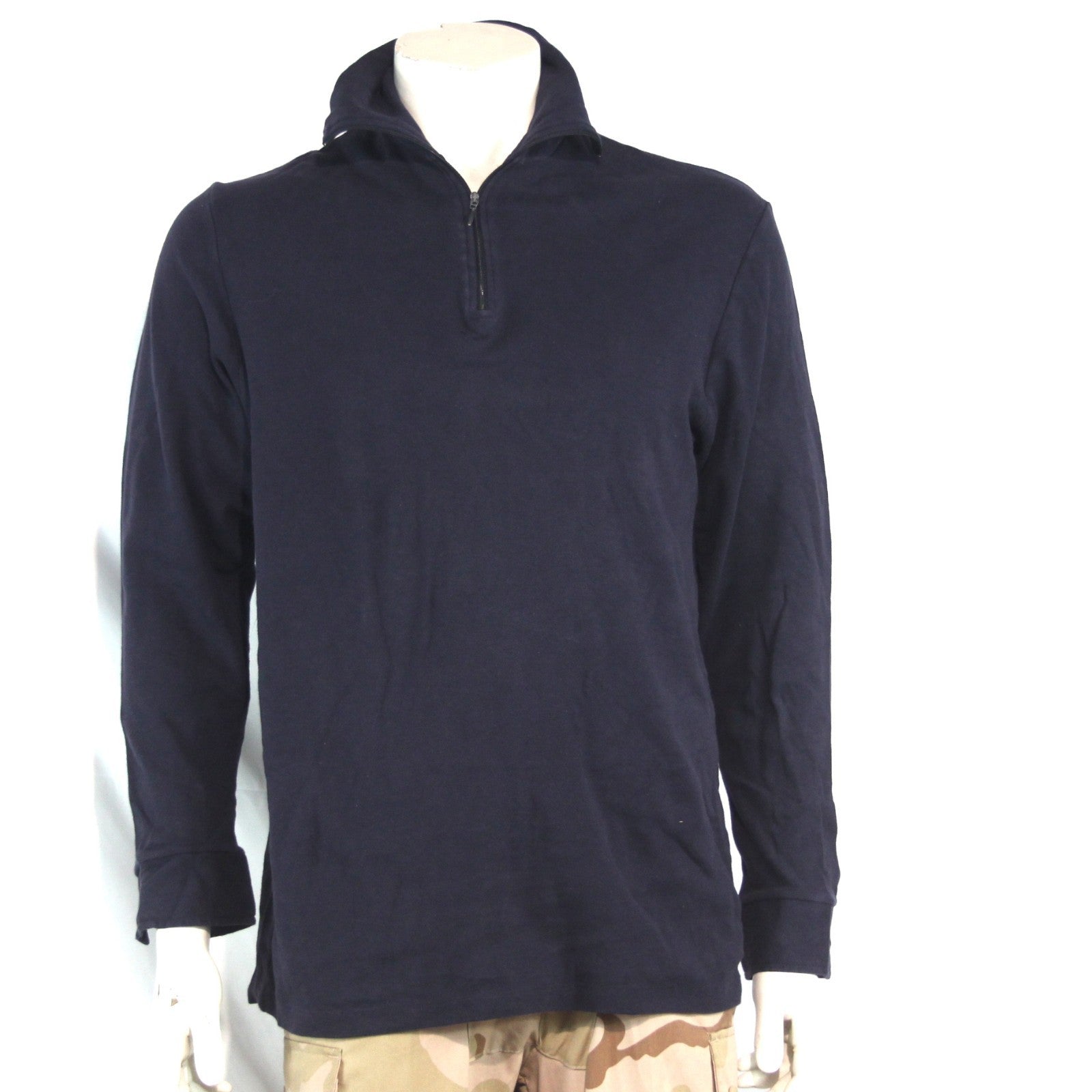 French Army Thermal Top Zip Neck Genuine Surplus Military 100% Cotton (4016)