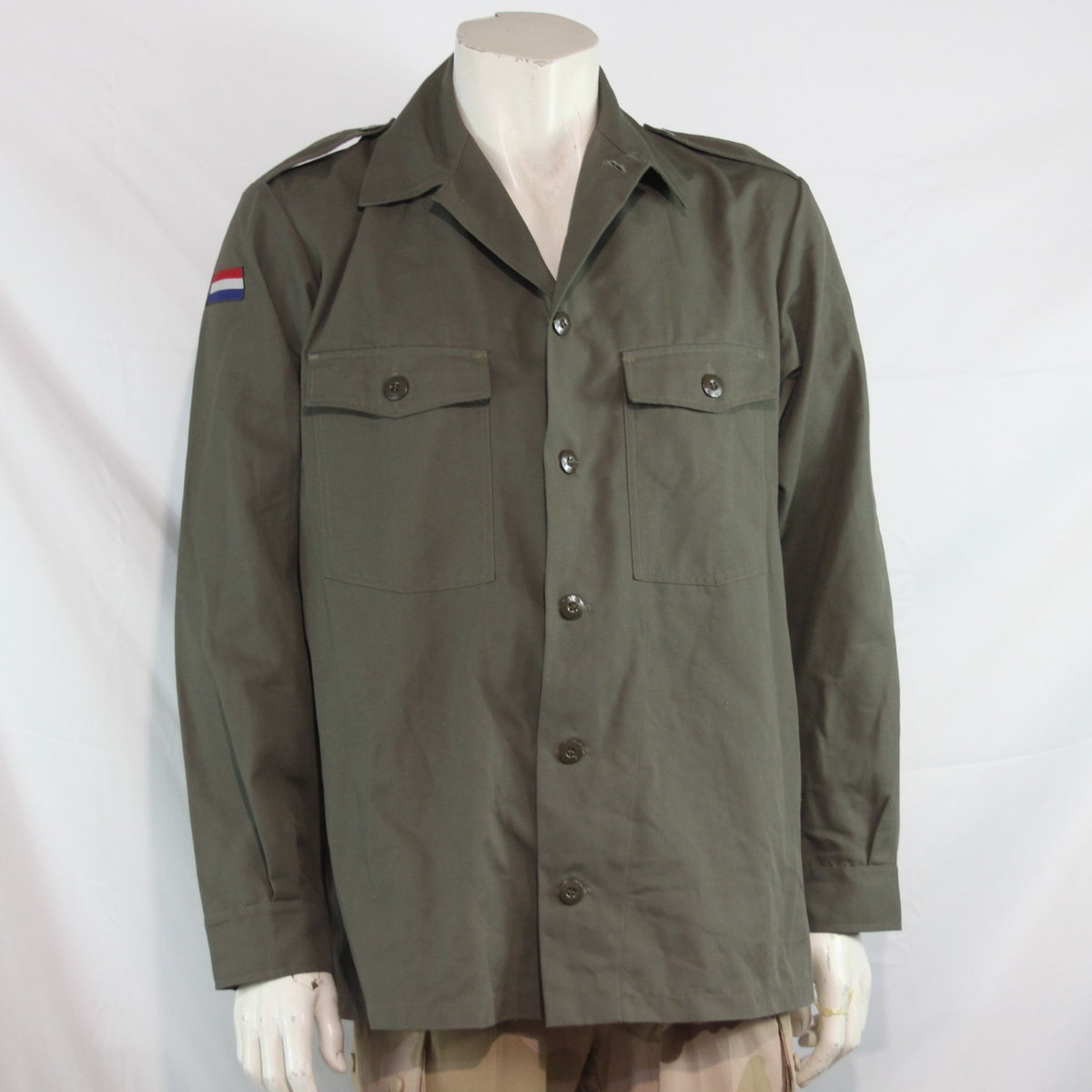 Genuine Surplus Dutch Airforce Olive Green Shirt Poly/Cotton  (4275)