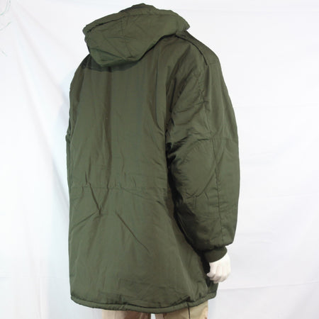 Padded Winter Coat Military Style Olive Green Quilted XXL 46-48" (3610)