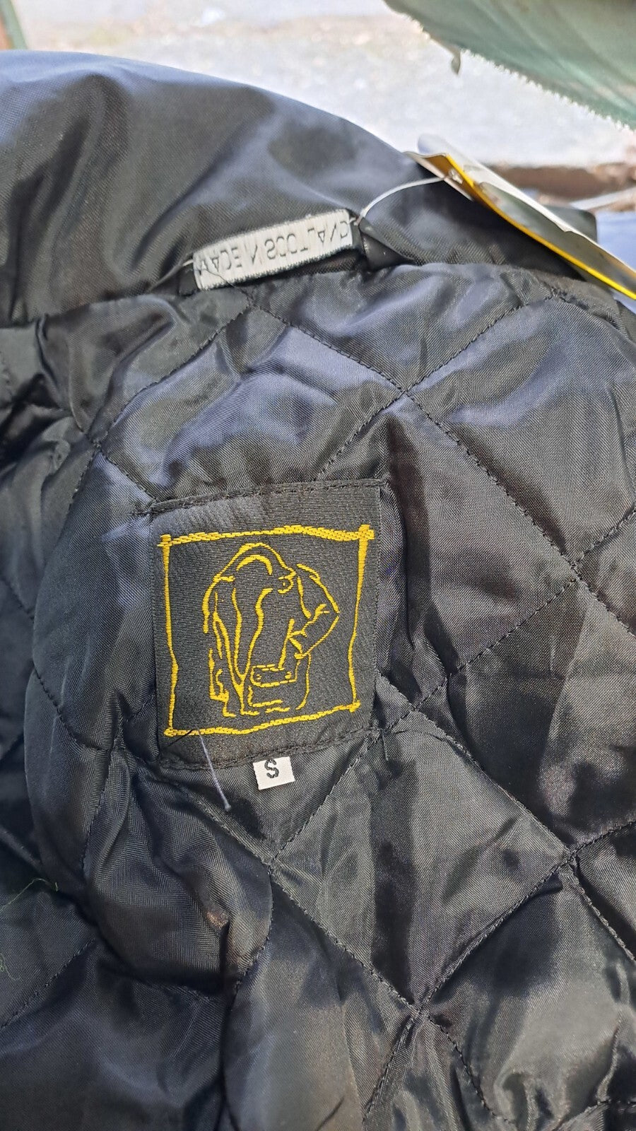 Genuine Surplus British Police Waterproof Nylon Rain Jacket Black 34-36" (2805)