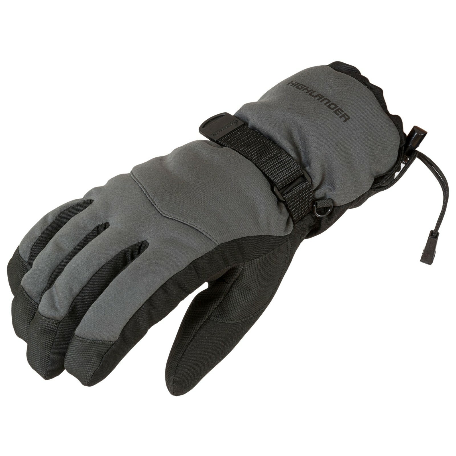 Highlander Mountain Gloves Winter Thermal Waterproof Windproof Black Mens GL093