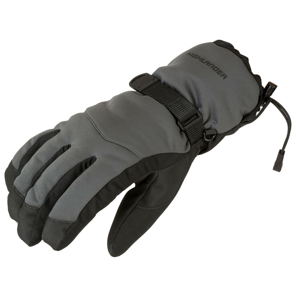 Highlander Mountain Gloves Winter Thermal Waterproof Windproof Black Mens GL093