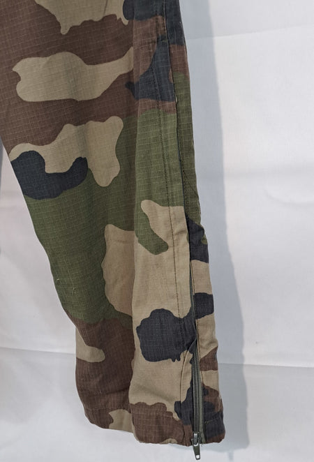 Genuine Surplus French CCE Camouflage Trousers Combats Flat Front 32-34" (3124)