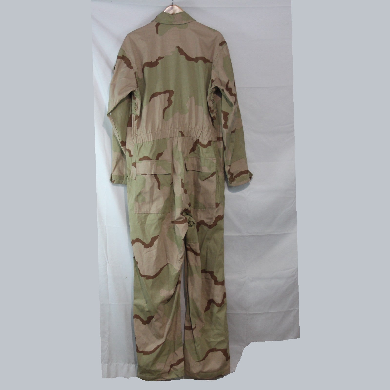 Rare US Army Tricolor Desert Camo Coverall Genuine Surplus Large 41-45" (3516)