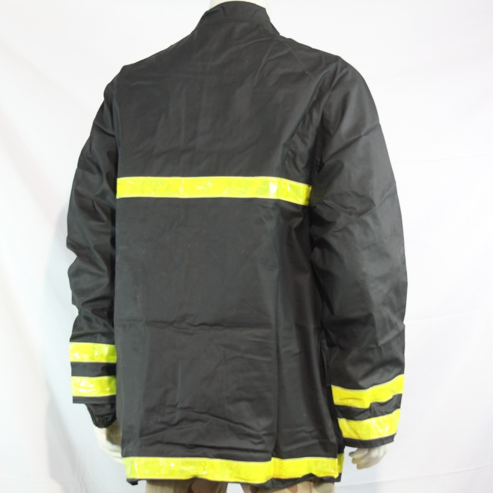 Waterproof Rubberised Jacket Genuine Surplus French Military Army Black  (3752)