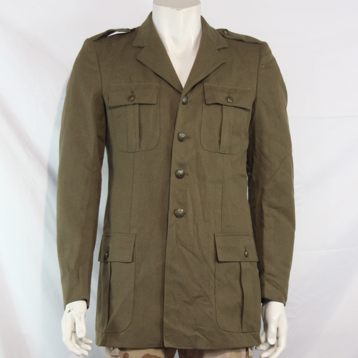 Genuine Surplus Italian Army Formal Dress Jacket Khaki Olive 38" Chest (3496)