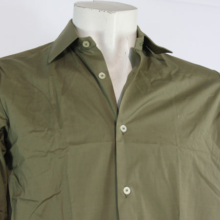 NEW Genuine Surplus Bulgarian Army Shirt Khaki 38" Chest 37cm Collar (3601)