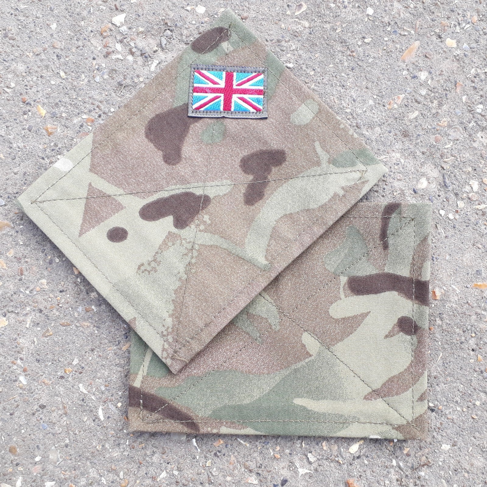 Genuine Surplus British Forces Blanking Patches Hook & Loop MTP Pair