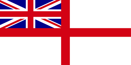 Royal Navy Naval White Ensign Printed Polyester Flag 5'x3'