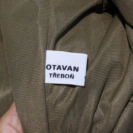 Vintage Army Surplus Trench Coat Czechoslovakian Genuine Olive Overcoat  (3645)