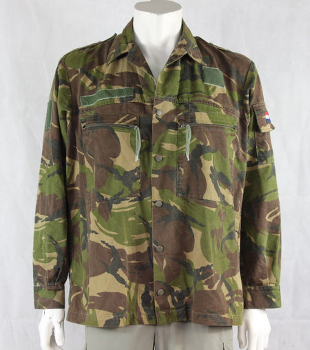 Army Heavy Weight Shirt DPM Camo Genuine Surplus Dutch Army Woodland Camouflage