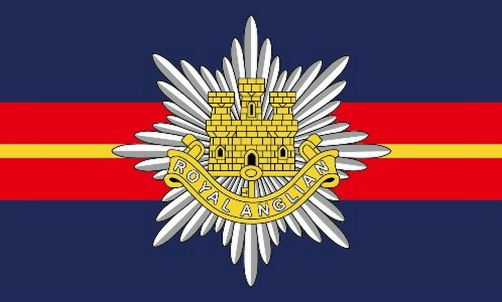 Royal Anglian Regiment Printed Polyester Flag 5'x3'