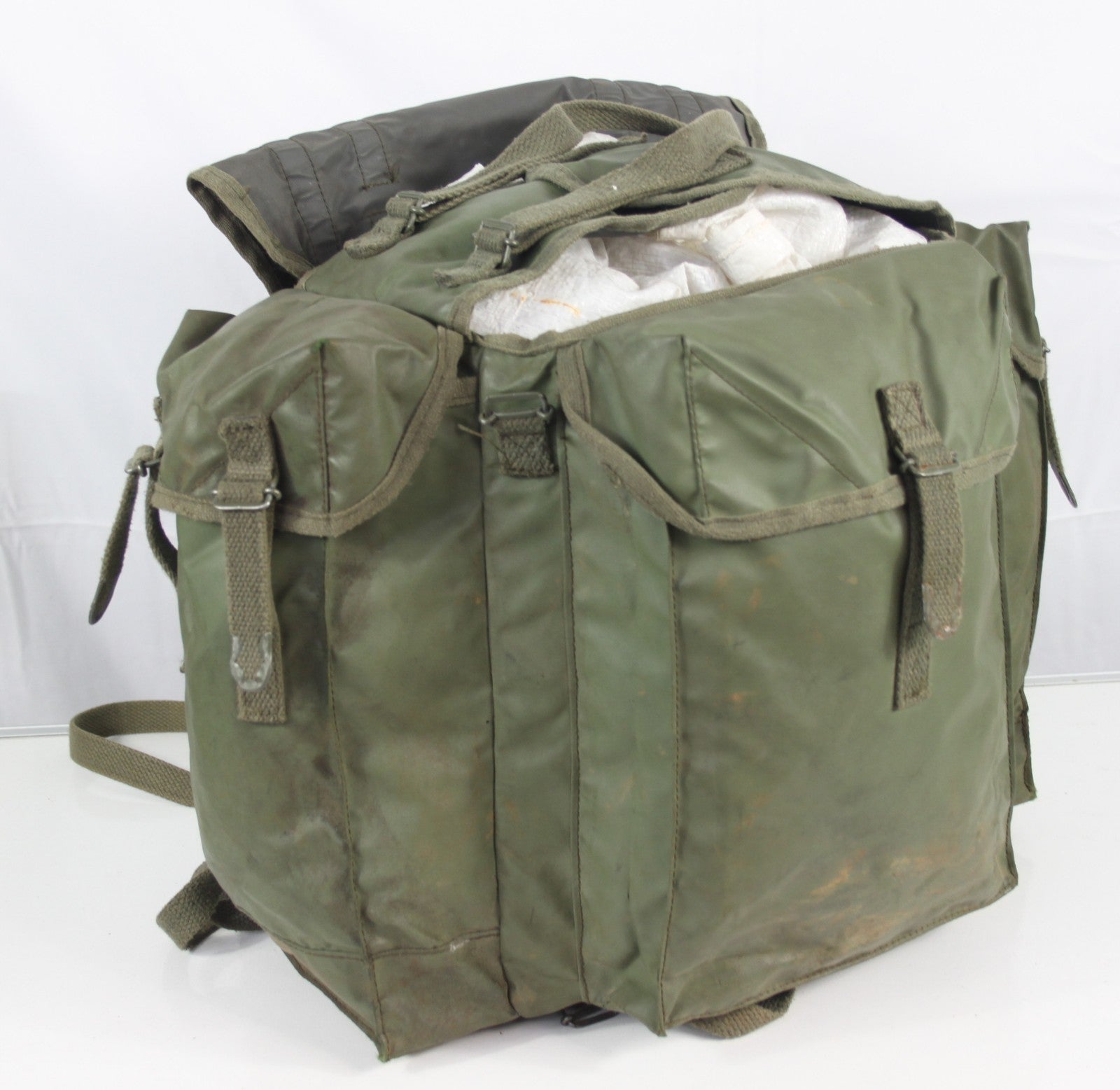 Genuine Surplus French Army Rucksack Waterproof Fabric Backpack Medium (1138)