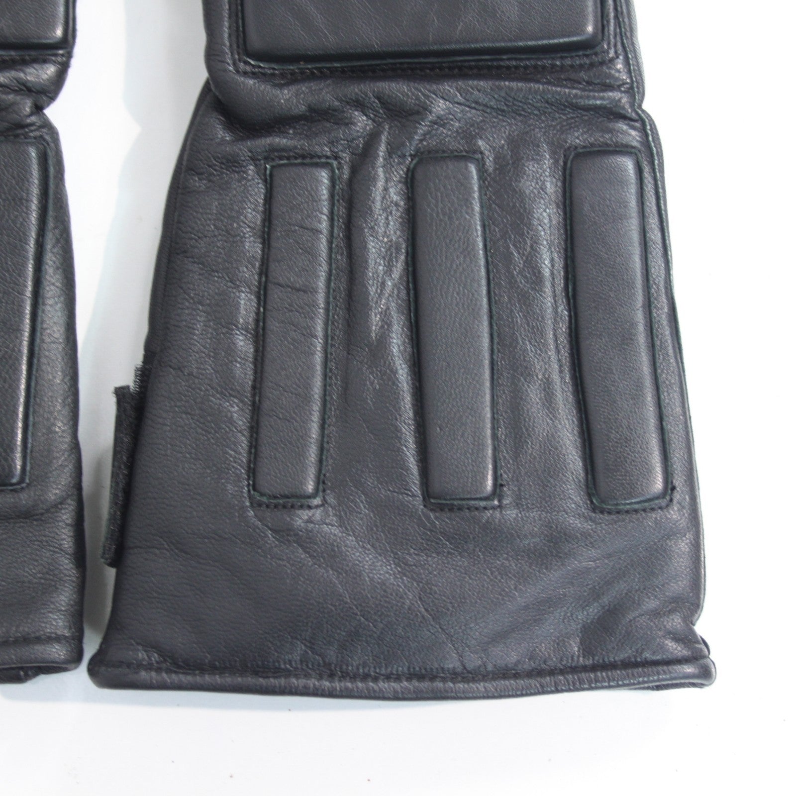 Black Leather Motorbike Gloves Dispatch Rider Size Large  (3909)