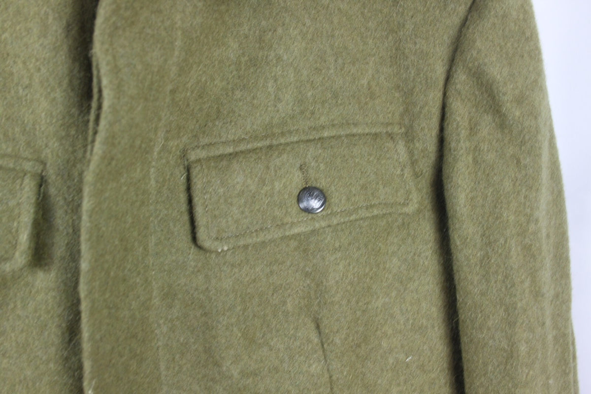 Genuine Surplus Romanian Wool Jacket Ex Army Vintage Small Mens / Womens (3225)