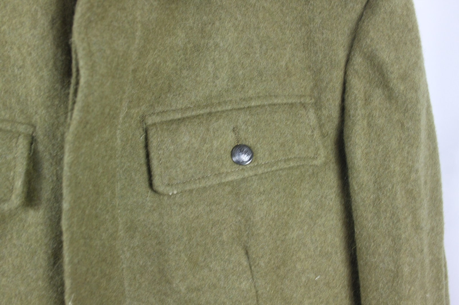 Genuine Surplus Romanian Wool Jacket Ex Army Vintage Small Mens / Womens (3225)