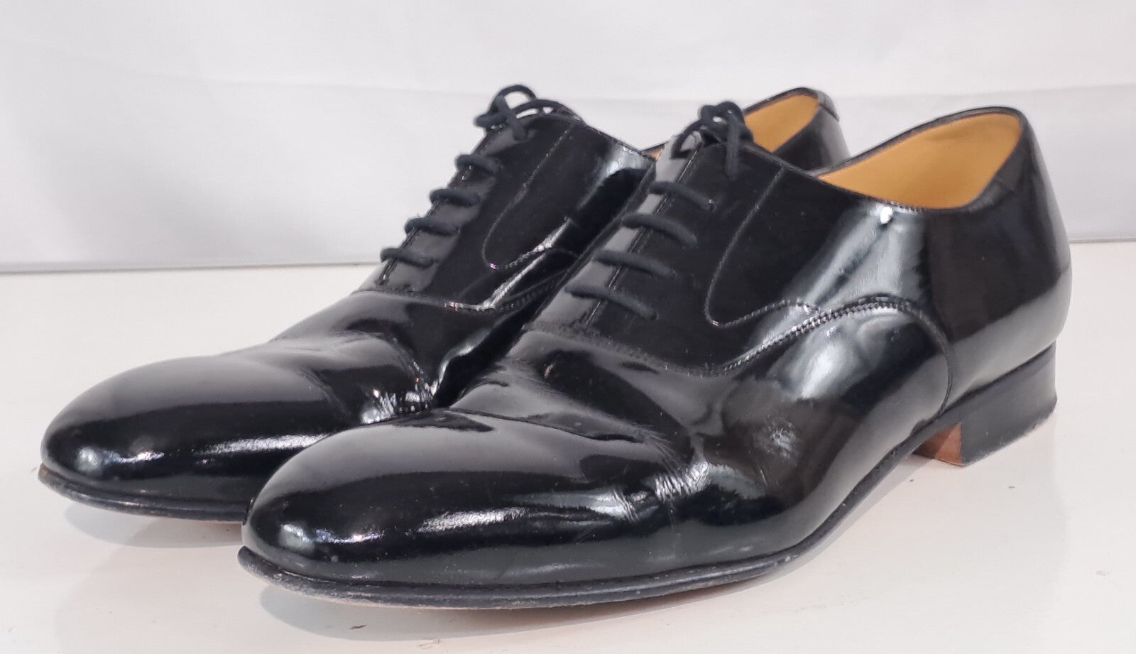 Genuine Surplus British Mens Mess Dress Shoes Formal Black Leather Grade 1 (2410