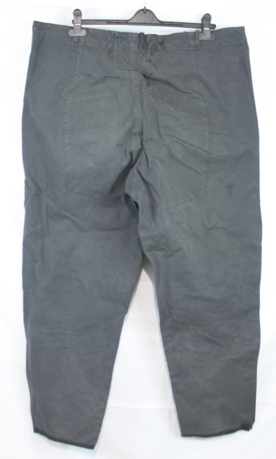 Genuine Surplus French / Belgian Vintage Canvas Trousers Stiff Navy 46" (1532)
