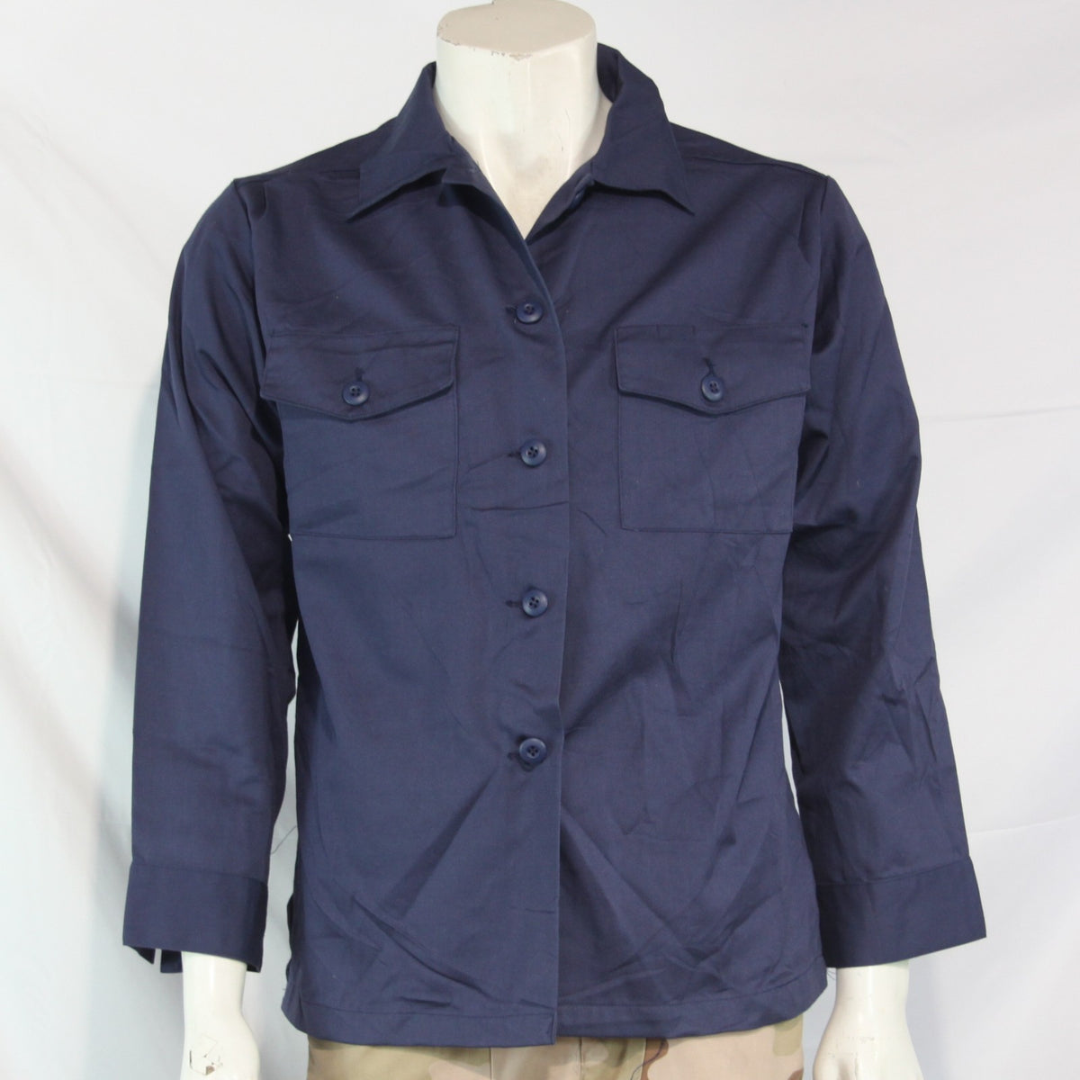Womens US Naval Shirt Navy Utility Shirt Genuine Surplus  (4228)