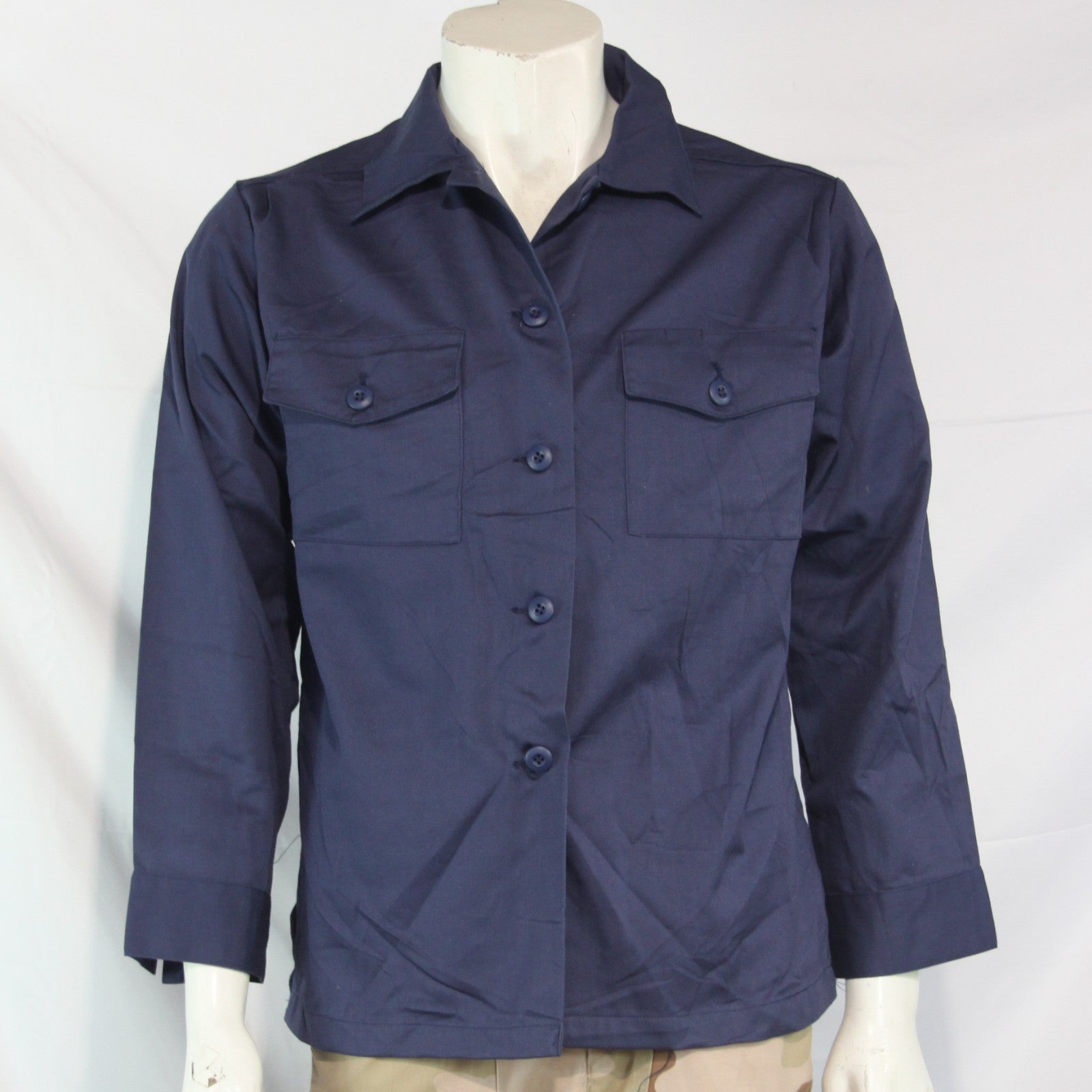 Womens US Naval Shirt Navy Utility Shirt Genuine Surplus  (4228)
