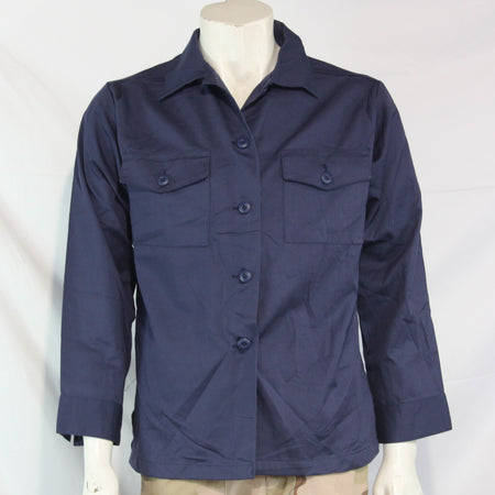 Womens US Naval Shirt Navy Utility Shirt Genuine Surplus  (4228)
