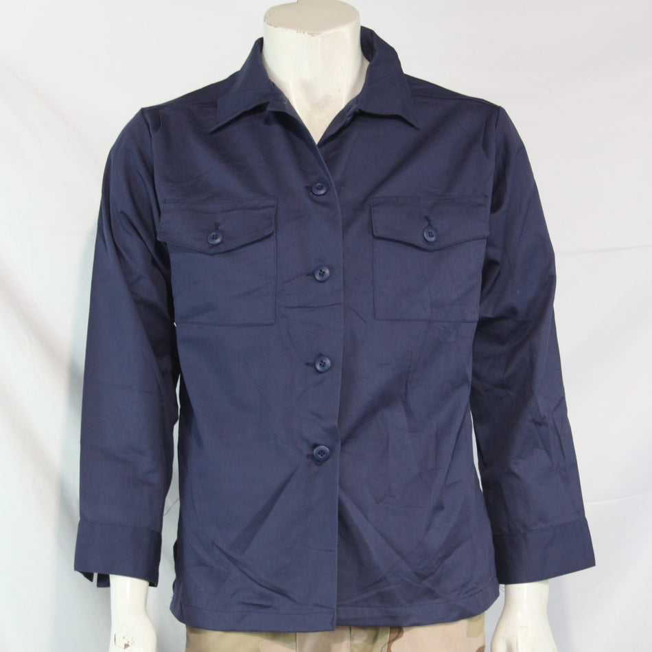 Womens US Naval Shirt Navy Utility Shirt Genuine Surplus  (4228)