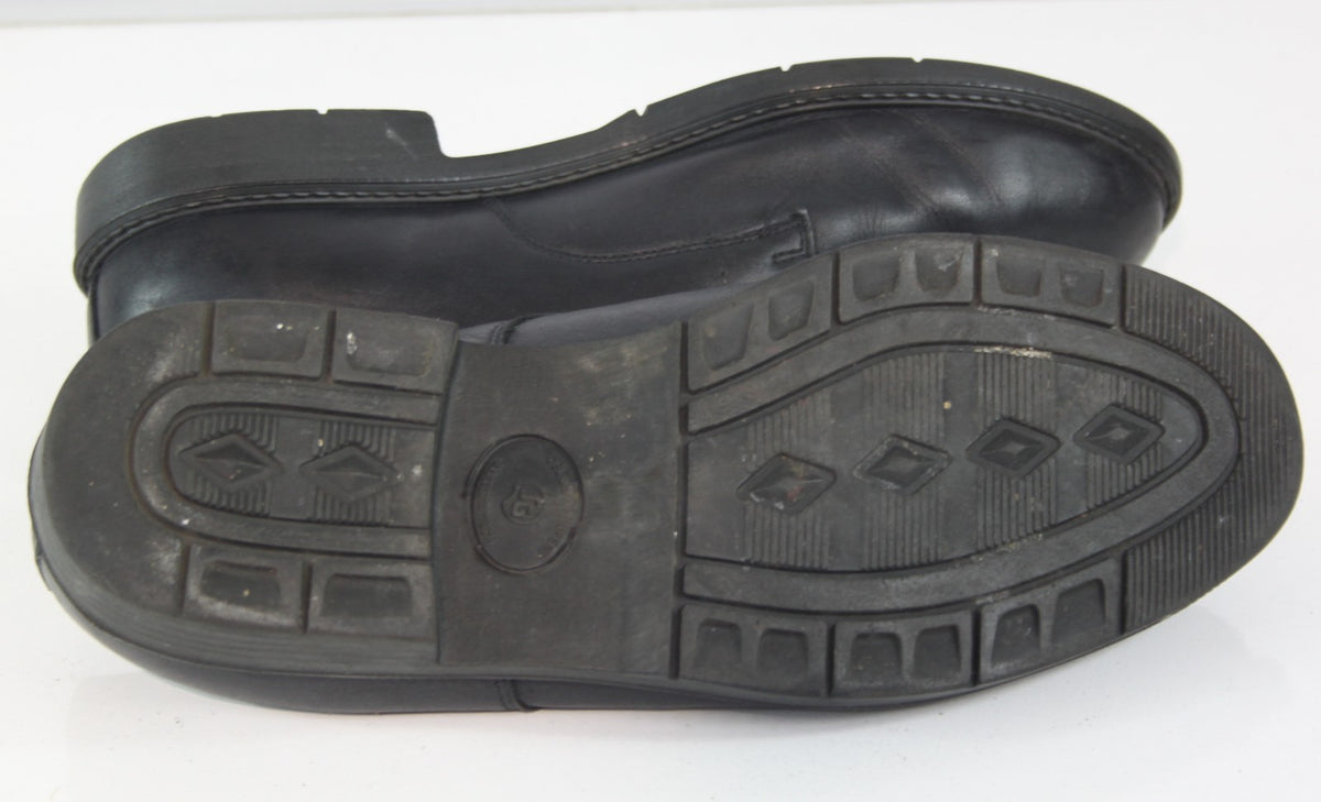 Genuine Surplus Austrian Army Mens Shoes Black Leather Lace Up (1978)
