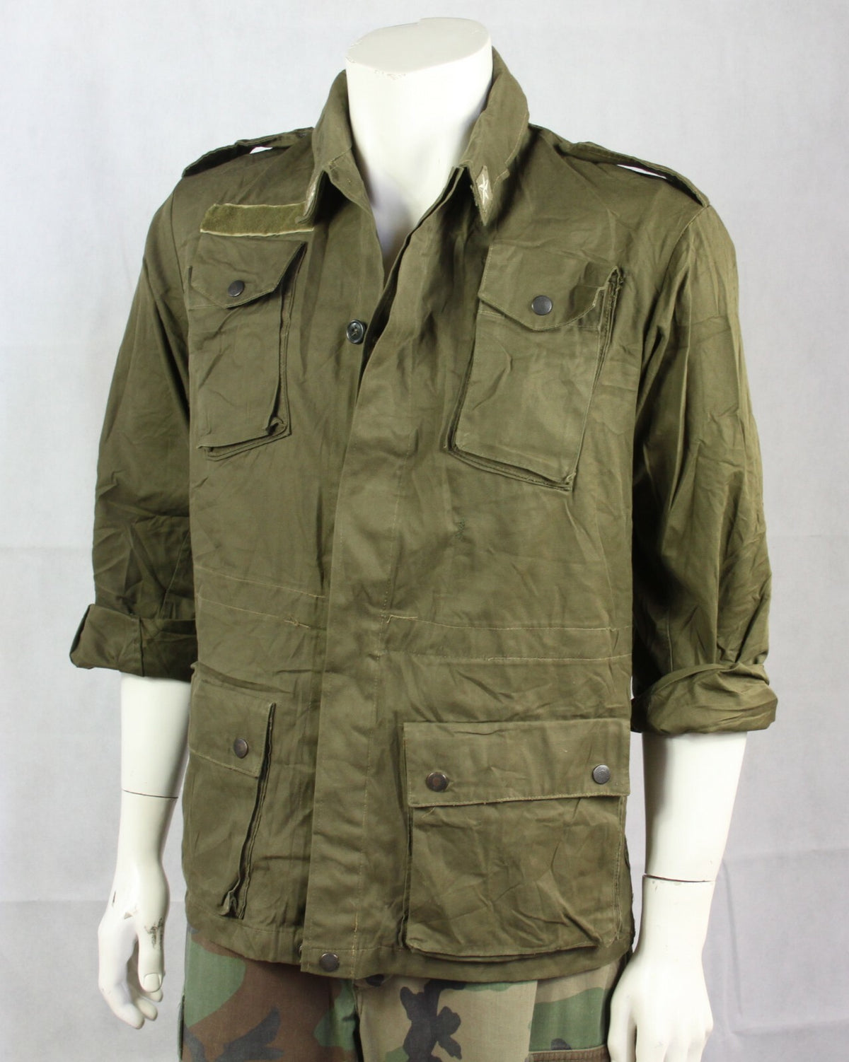 Genuine Surplus Vintage Italian Army Jacket MOD75 Roma Olive Green Forces