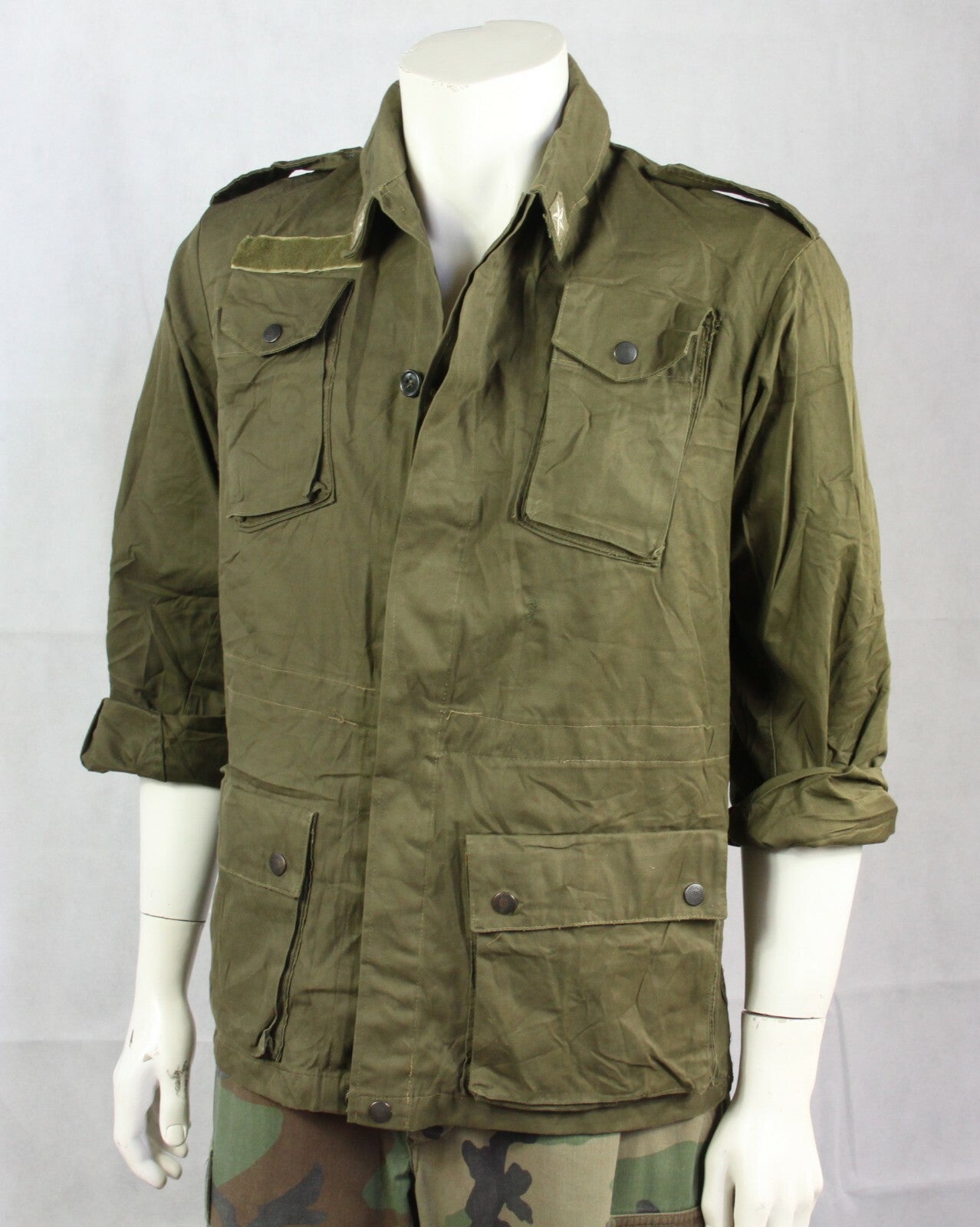 Genuine Surplus Vintage Italian Army Jacket MOD75 Roma Olive Green Forces