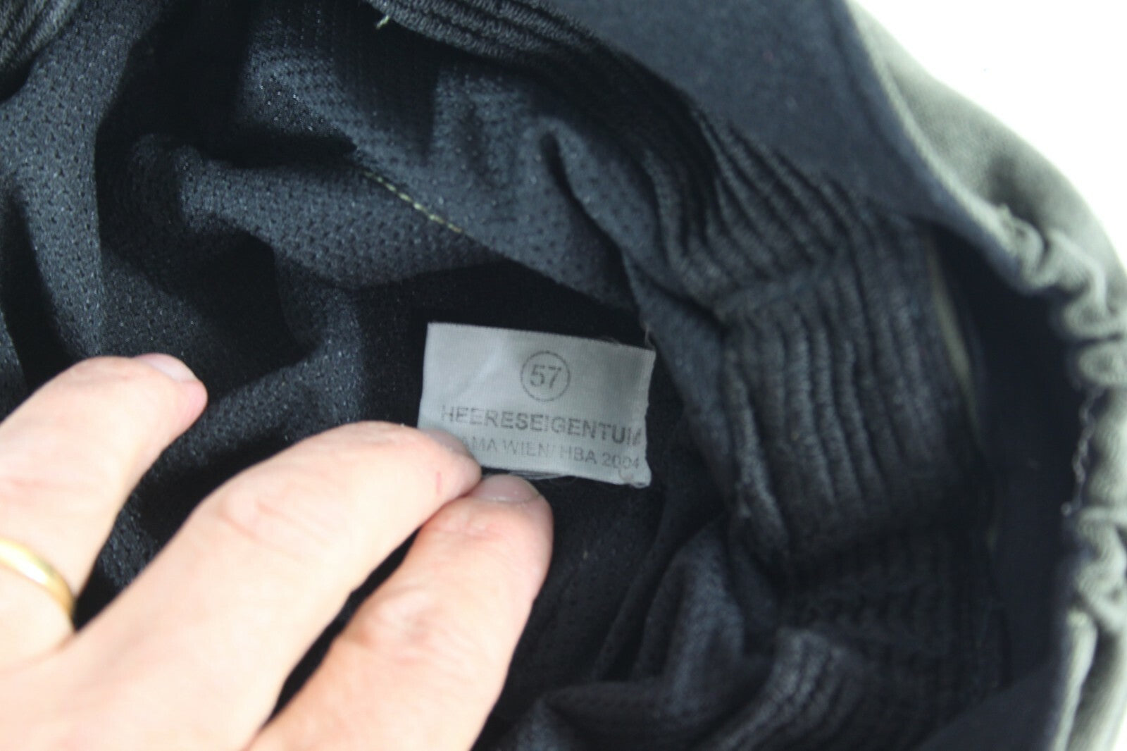 G1 Genuine Surplus Austrian All Seasons Poly/Cotton Peak Fatigue Caps Olive 