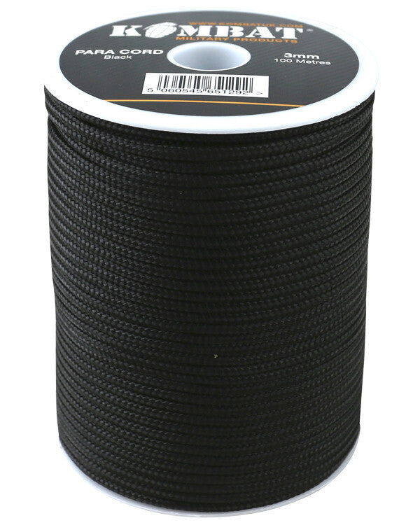 Kombat Paracord Reel String Cord Strong Camping Military Cadets Rope 3mm