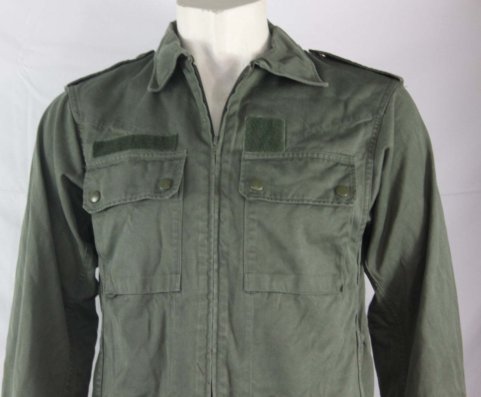 Genuine Surplus French Airforce Lightwight Cotton Canvas Jacket Olive 34" (1405)