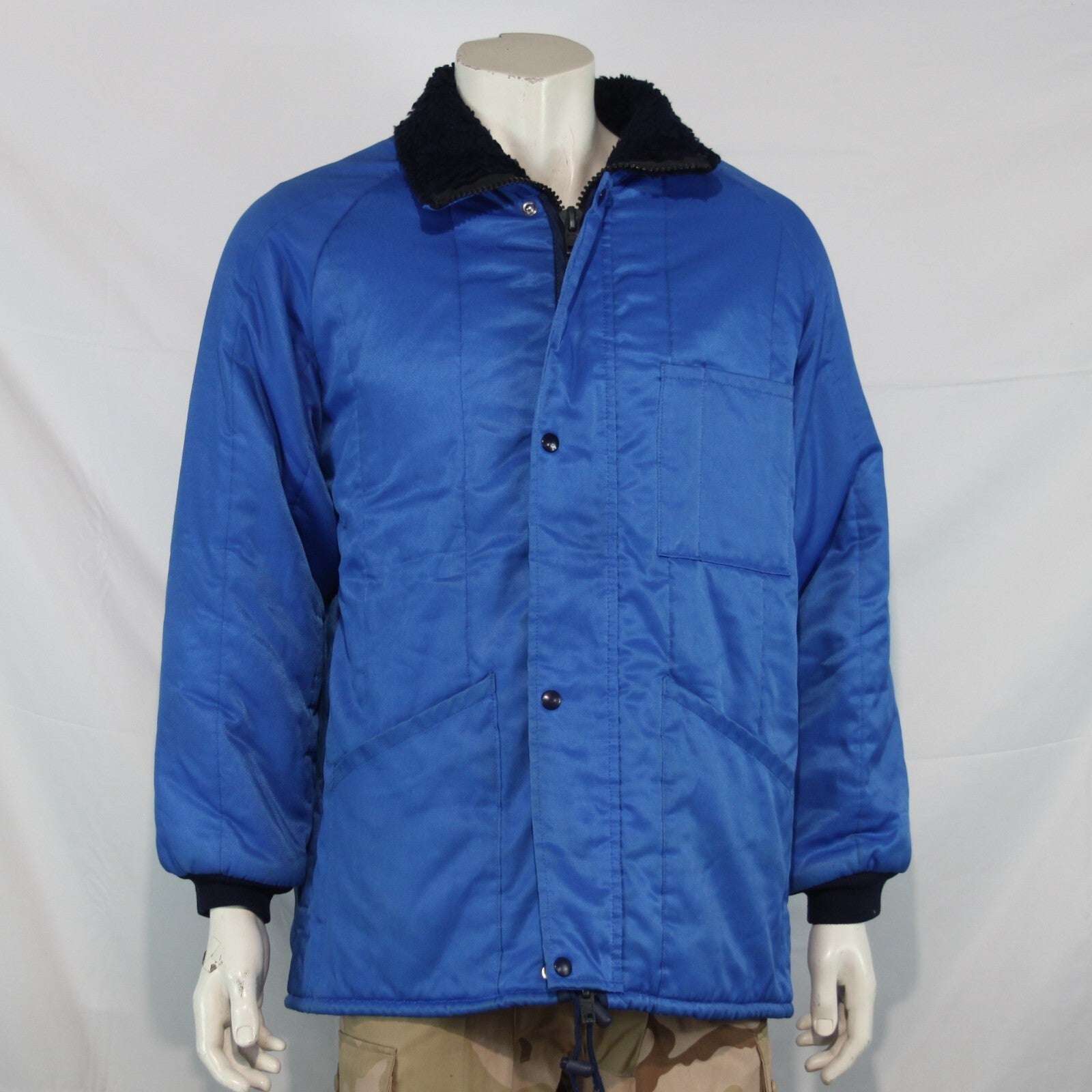 Genuine Surplus French Freezer Jacket WInter Quilted Thermal Blue (3171)